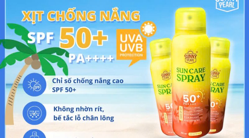 chai xịt chống nắng body