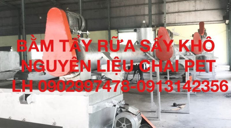 Máy sấy khô nhựa phế liệu