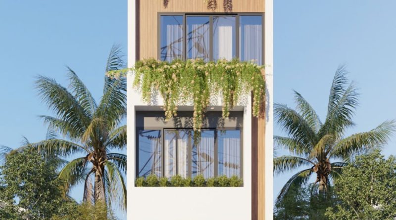 thiết kế nhà 4x13m có thang máy