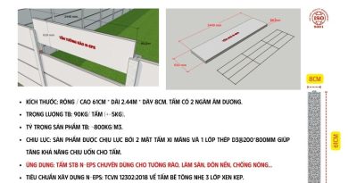 Tấm tường rào bê tông nhẹ ST8