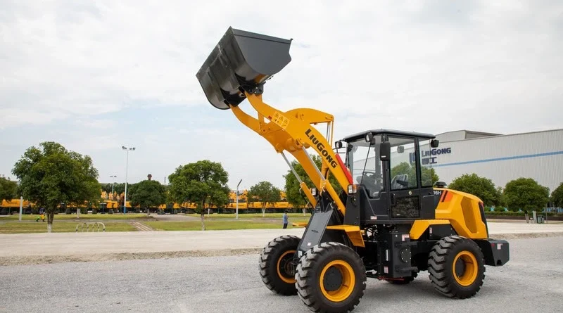 xúc lật cần dài