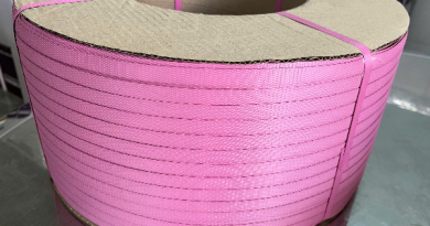 Dây đai nhựa PP màu hồng chịu lực tốt, giá hợp lý