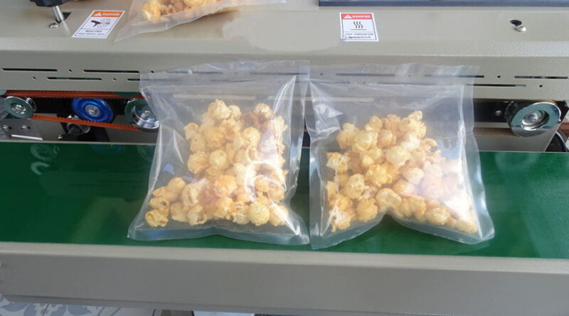 máy ép miệng túi liên tục