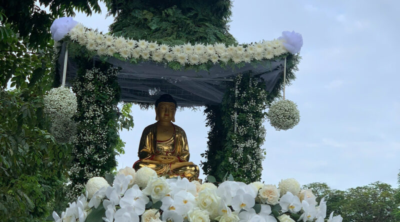 trang trí xe hoa lễ phật đản